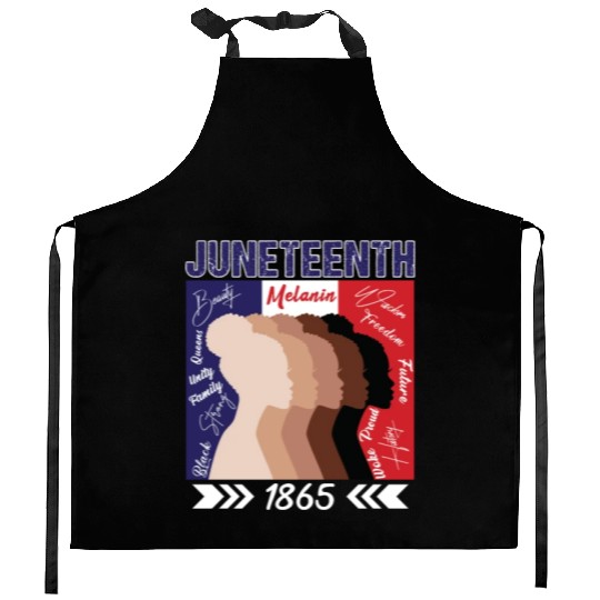 Celebrating Juneteenth with Melanin Women Kitchen Aprons