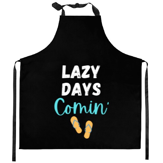 Lazy Days Comin' Summer Design Kitchen Aprons