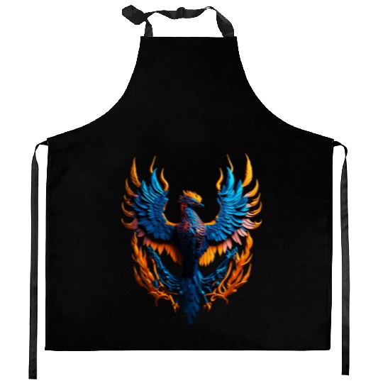 Neon Phoenix Kitchen Aprons