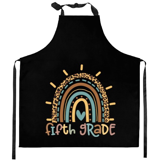 Fifth Grade Rainbow Girls Boys Teacher Team Kitchen Aprons
