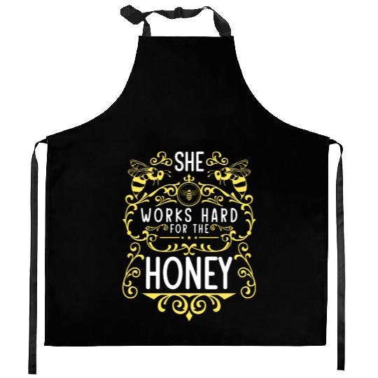 Bee Honey Bee Animal Kitchen Aprons