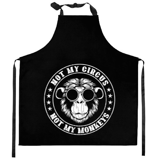 Not My Circus Monkeys Monkey Animal Kitchen Aprons