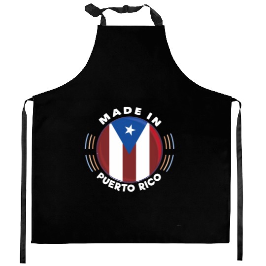 Made In Puerto Rico Vintage Puerto Rico Flag By Kitchen Aprons