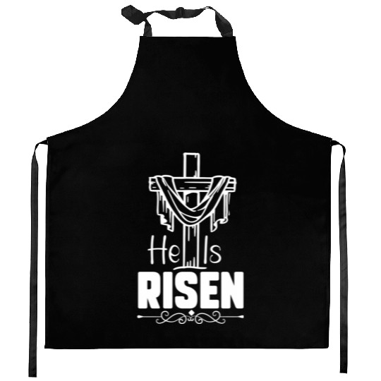 He Is Risen Jesus Christ Resurrection Happy Kitchen Aprons