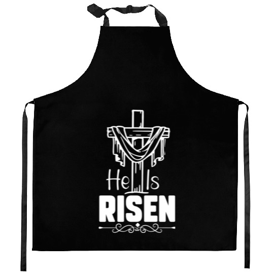 He Is Risen Jesus Christ Resurrection Happy Kitchen Aprons
