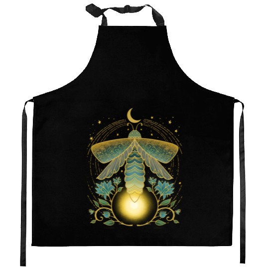 Firefly Magical Lunar Mystical For Nature Kitchen Aprons