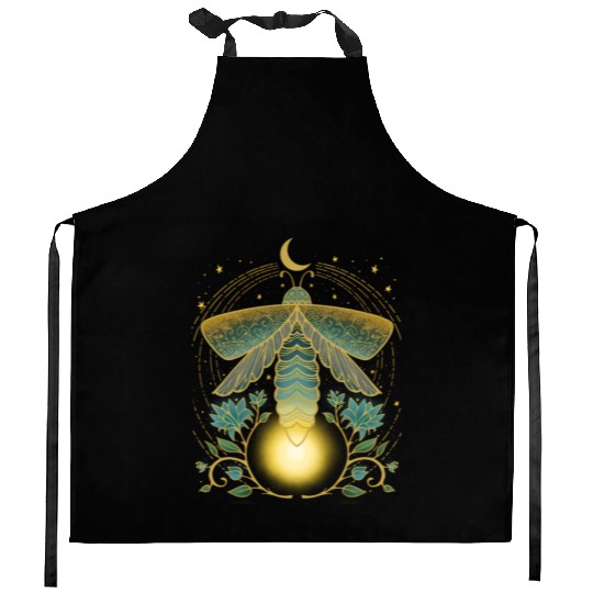 Firefly Magical Lunar Mystical For Nature Kitchen Aprons