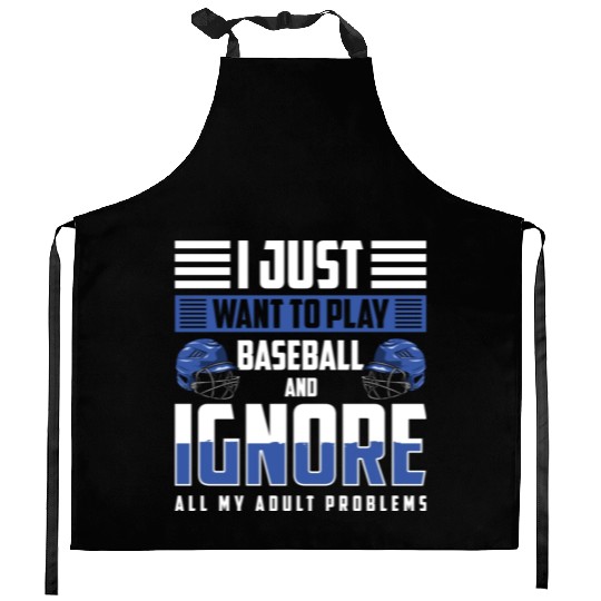 Baseball Pitcher America Baseballer Kitchen Aprons