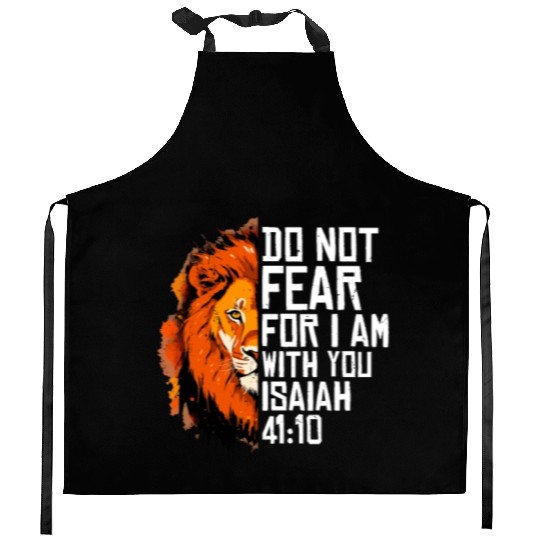 Christian Religious Bible Verse Sayings Lion Cute Kitchen Aprons