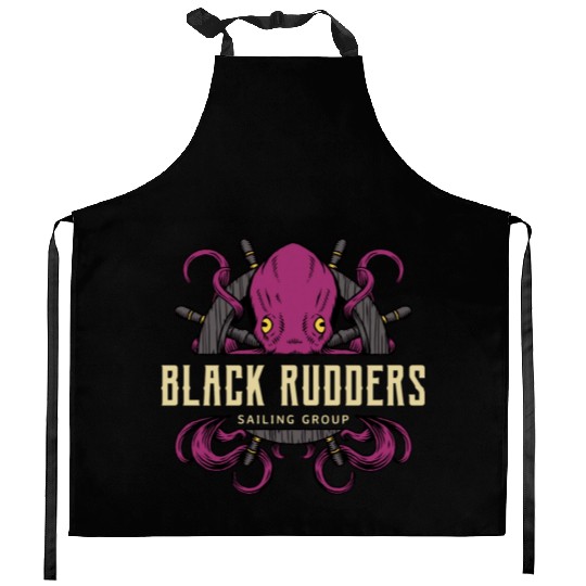 Octopus Monster And Sailing Club Kitchen Aprons