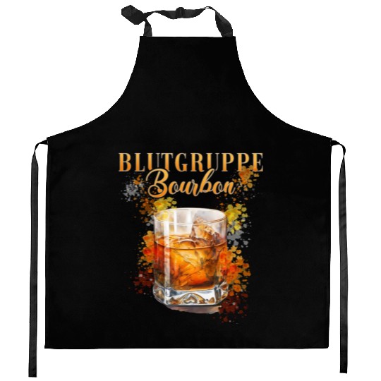 Blutgruppe Bourbon Cocktail for Bartender Kitchen Aprons
