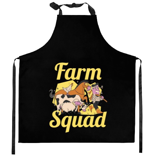 Farm Squad Farmers Farmer Farming Ranch Kitchen Aprons