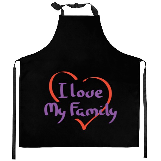 I Love My Family Reunion Relatives Sarcastic Kitchen Aprons