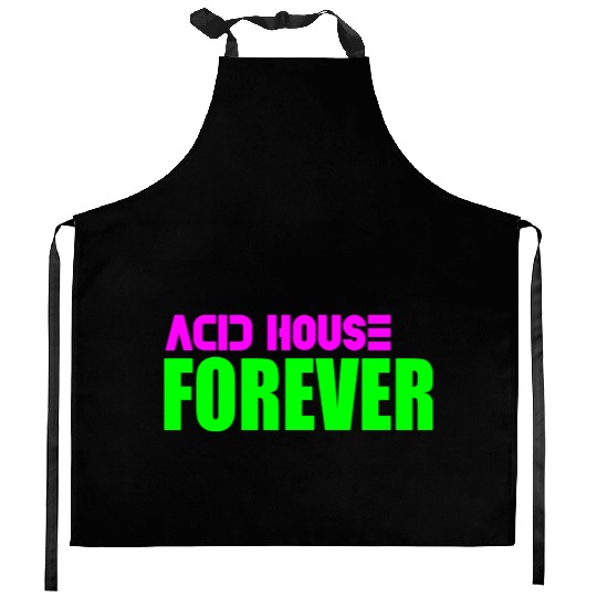 Acid house forever Kitchen Aprons