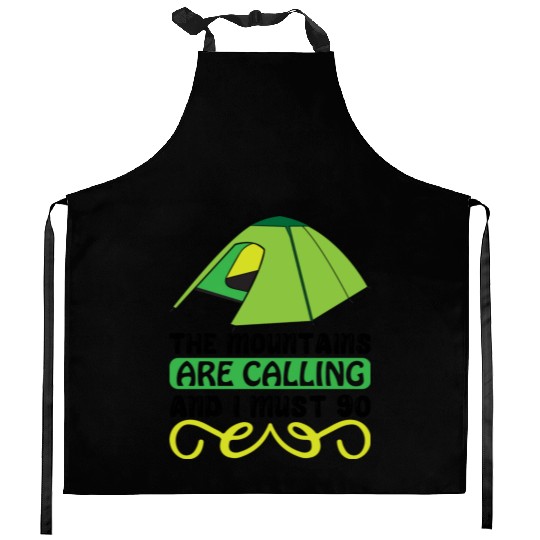 The mountains are calling and I must go 01 Kitchen Aprons