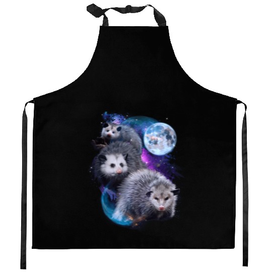3 Moon Opossum Marsupial Rodent Opossum Novelty Kitchen Aprons