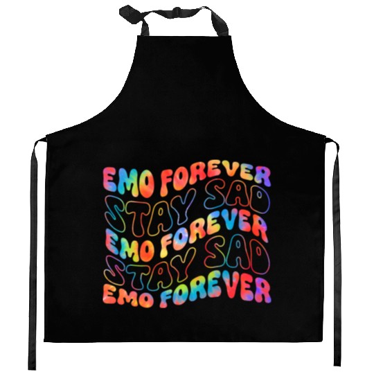 Emo Forever Stay Sad Kitchen Aprons