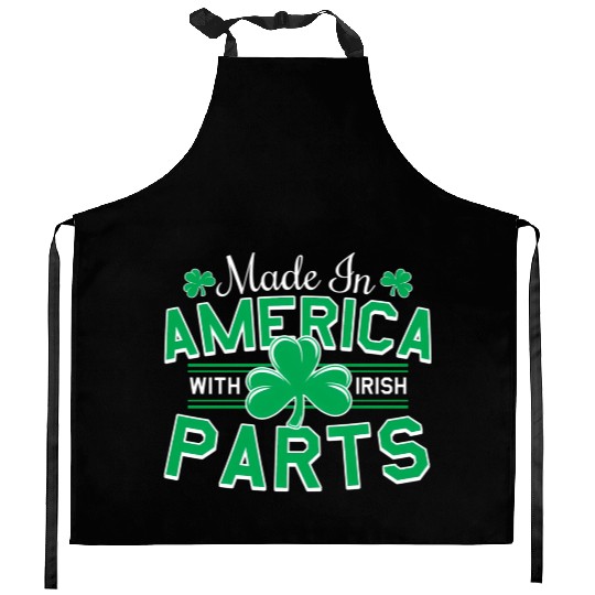 Made In America With Irish Parts Kitchen Aprons