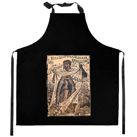 St Juan Diego Our Lady of Guadalupe Vintage Mary C Kitchen Aprons