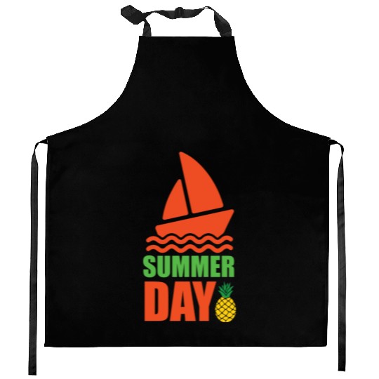 Sun-kissed vibes: embrace the summer day Kitchen Aprons
