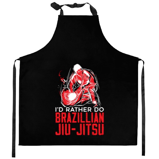 Jiu Jitsu Bjj Mixed Martial Mma Combat Fighting Kitchen Aprons