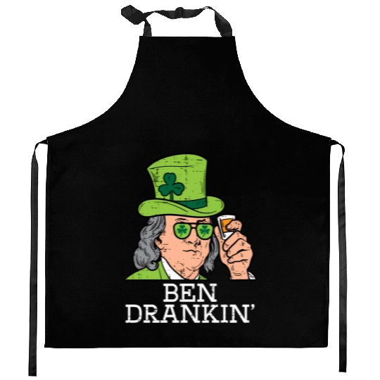 Ben Drankin Saint Paddys St Patric Day Kitchen Aprons