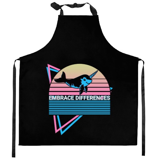 Narwhal Retro Kitchen Aprons