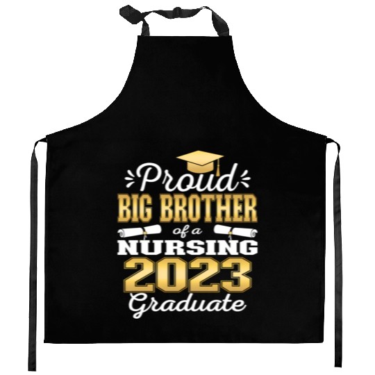 Proud Big Brother Class Of 2023 Nursing Graduate Kitchen Aprons