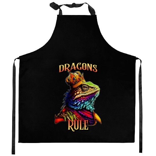 Dragons Rule Royal Beardie With A Kitchen Aprons