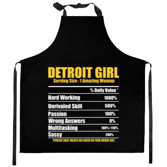 Hilarious Detroit Definition Motor City American Kitchen Aprons