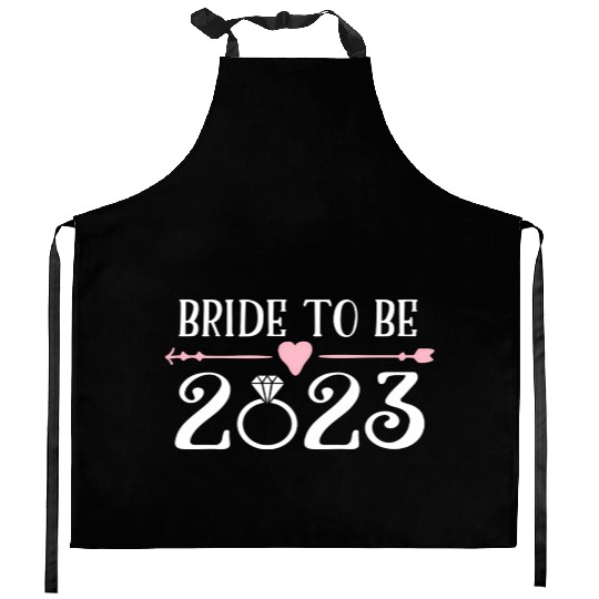 Bride To Be 2023 Engagement Ring Future Bride Kitchen Aprons