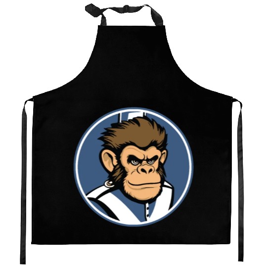Marching Band Monkey Kitchen Aprons