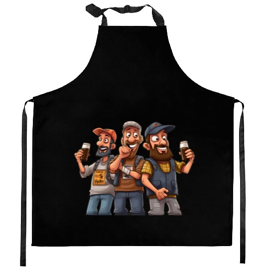 Brew Crew: Unleashing the Beer Gang's Spirit Kitchen Aprons