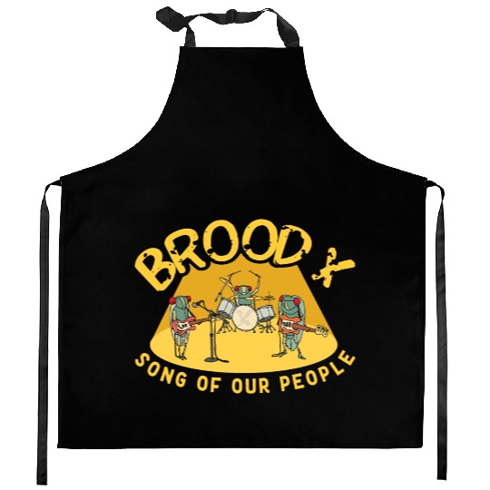 Cicada Brood X Cicada Invasion Cicada Song Tour Kitchen Aprons
