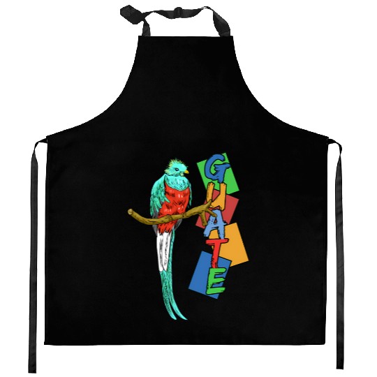 Guatemala Proud Hispa Quetzal National Bird Kitchen Aprons