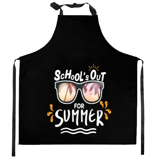 Last Day Of School Teacher Schools Out For Summer Kitchen Aprons
