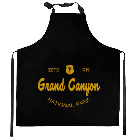 Grand Canyon National Park Script Style Kitchen Aprons