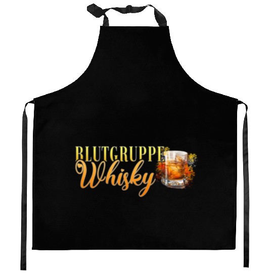 Blutgruppe Whisky Cocktail for Bartender Kitchen Aprons