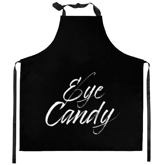eye candy white Kitchen Aprons