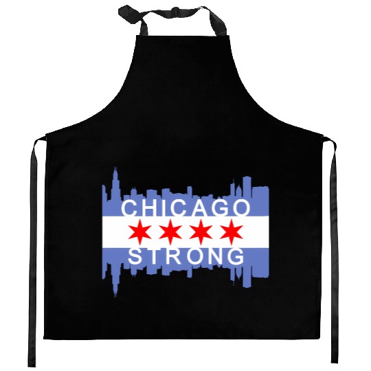 Chicago Strong Chitown City yline Flag Kitchen Aprons