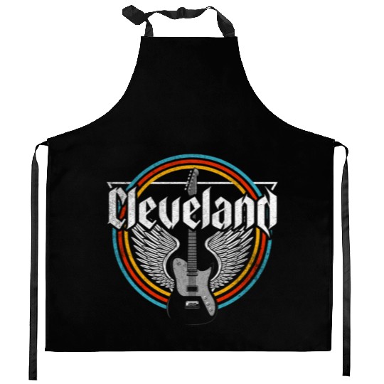 Cleveland Ohio Rock Music Kitchen Aprons