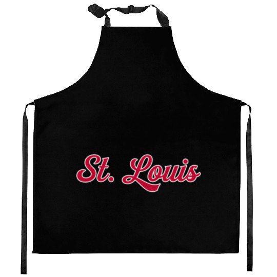 St Louis 1970S Wordmark Script Kitchen Aprons