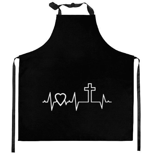Christian Cross I Love Jesus Easter Resurrection Kitchen Aprons