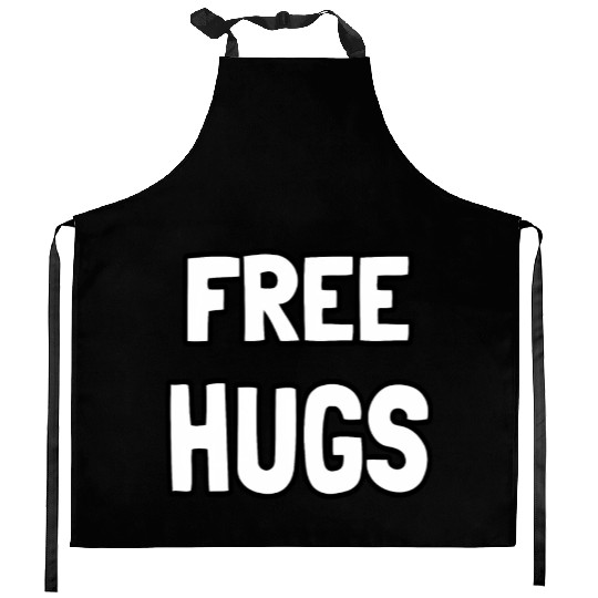 Free Hugs Optimist Hugging Wo Kitchen Aprons