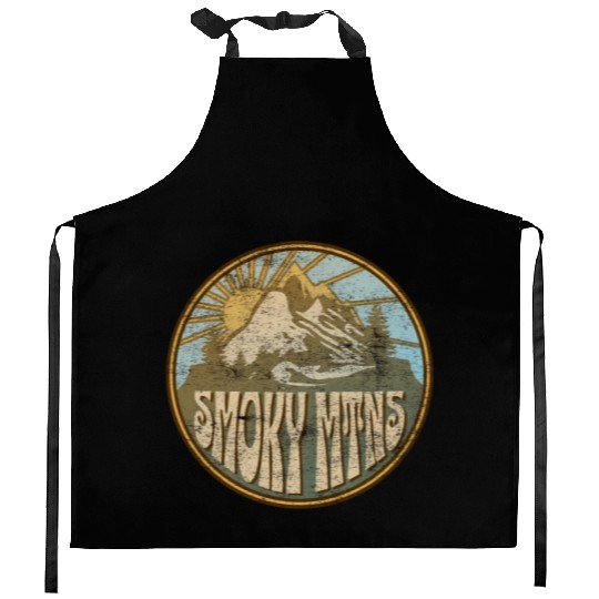 Great Smoky Moains Nature Moains Hiking Kitchen Aprons