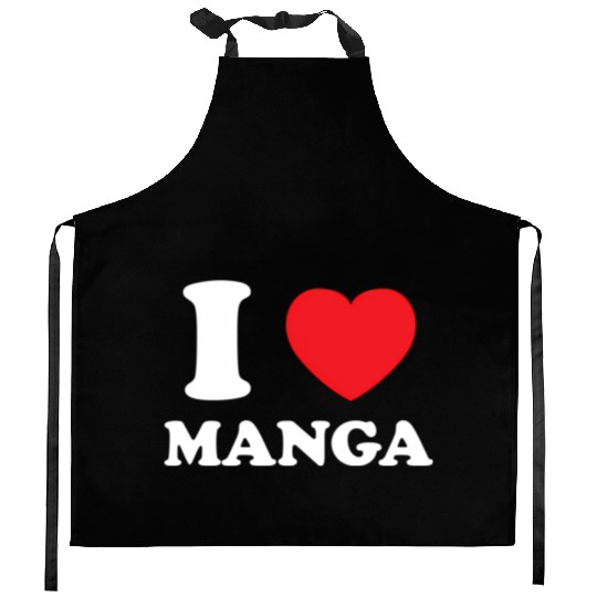 Manga Fan Of Japanese Animation Comics Heart Manga Kitchen Aprons