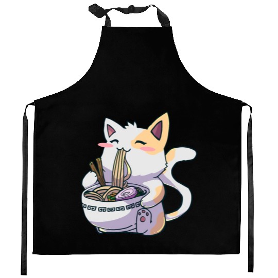 Ramen Cat aii Anime Japanese aii Neko Kitchen Aprons