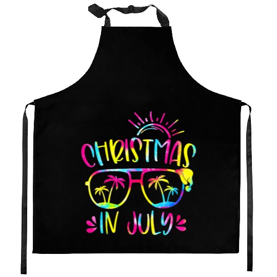 Christmas In July Hawaiian Summer Vacation 2023 Kitchen Aprons