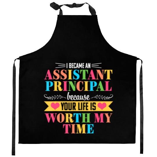 Assistant Principal Cute Appreciation Back to Kitchen Aprons
