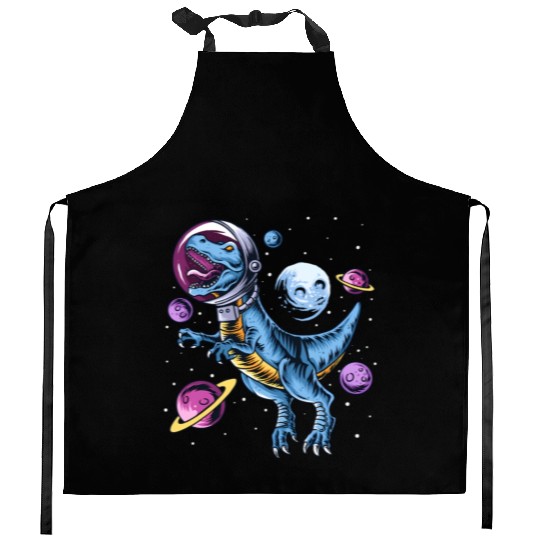 Dinosaur Astronauts Science Fiction Science Kitchen Aprons
